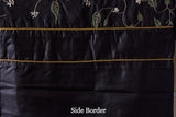 Silk Hand Embroidered (Black) | Pheasants/Multi